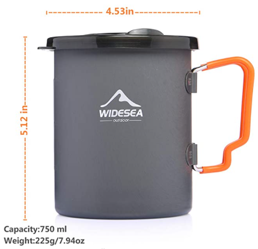 Camping Coffee Cup with French Press Outdoor Large Cup & Mug – TheWokeNest