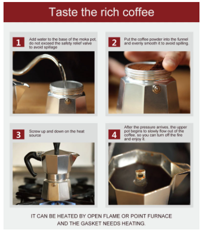 Coffee Maker Aluminum Mocha Espresso Percolator Pot