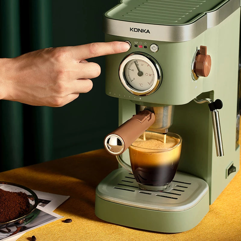 Italian semi-automatic Retro Electric Espresso Machine 20 Bars – TheWokeNest