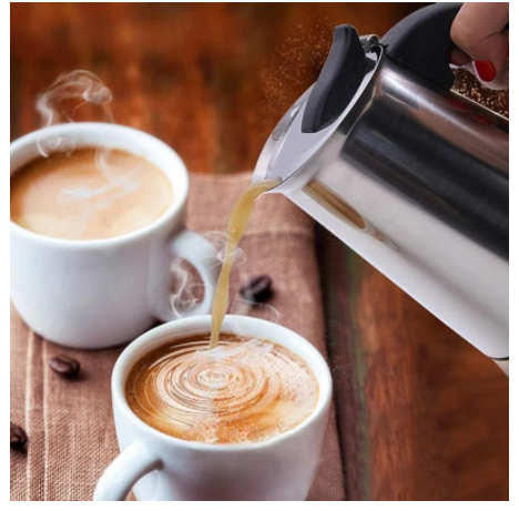 Coffee Pot Stainless Steel Mocha Espresso Latte Stovetop