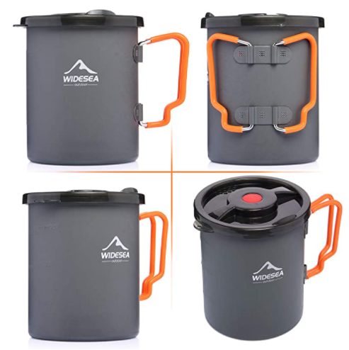 Camping Coffee Cup with French Press Outdoor Large Cup & Mug