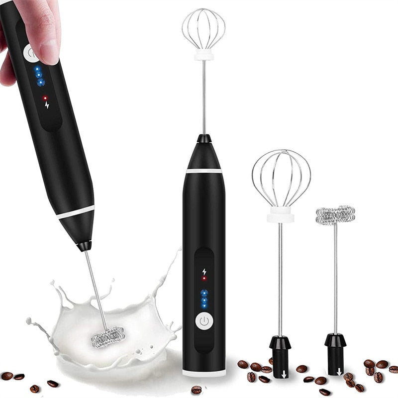 Frother Handheld Iron USB Rechargeable Milk Frother Mini Frother