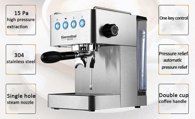 CRM3005E Italian Espresso Machine 1450W High Efficiency Coffee