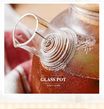  LJYT Glass pot, borosilicate transparent glass pot