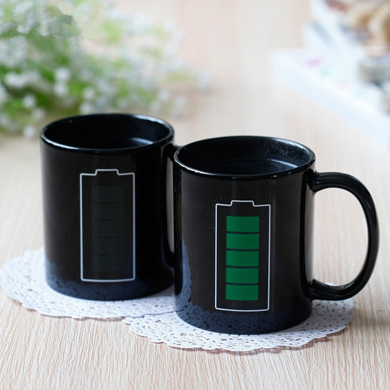 Battery Magic Mug Positive Energy Color Changing Cup – TheWokeNest