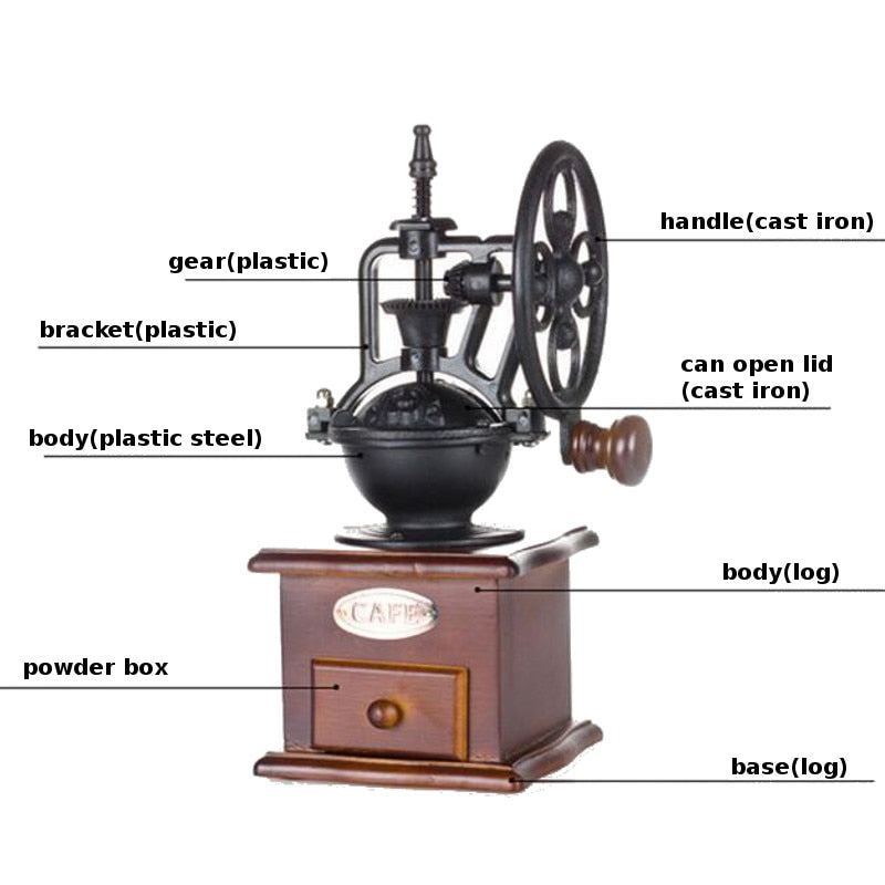 Ceramic Coffee Hand Mill Manual Beans Pepper Spice Grinder Machine