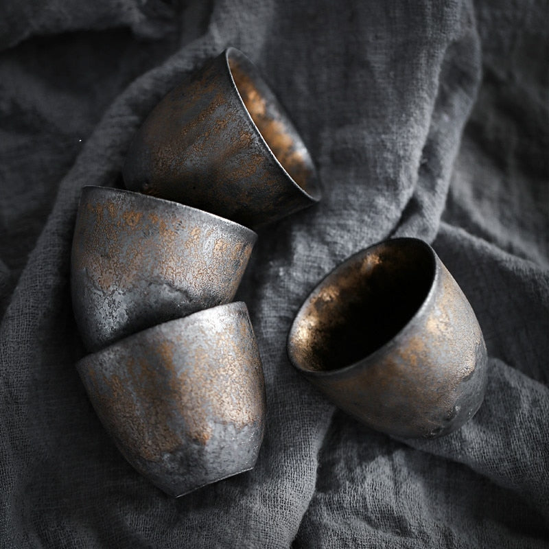 Handmade Firewood Japanese-style Ceramic Tea Set