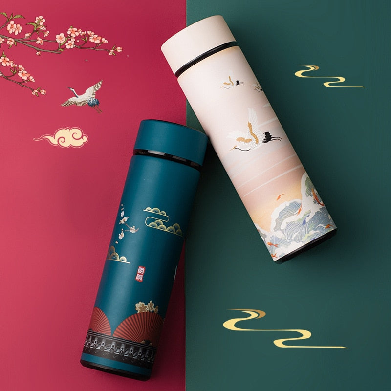 Double Walled Glass Thermos – Red Blossom Tea Company