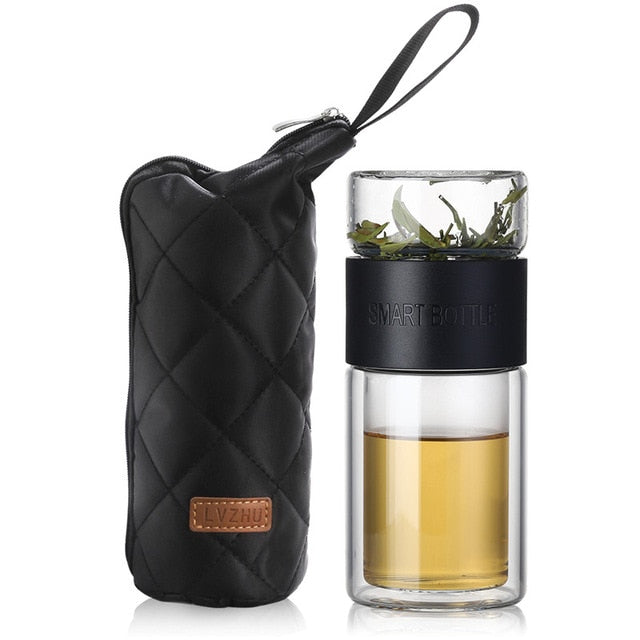 LVZHU Termos Bottle with Stainless Steel Tea Infuser Hot Water