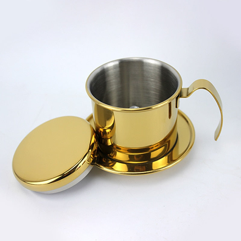 Vietnamese Coffee Dripper Stainless Steel Portable Pour Over – TheWokeNest