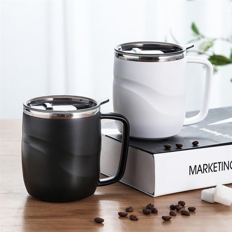Black Stainless Steel Insulated Coffee Mug With Sliding Lid – TheWokeNest