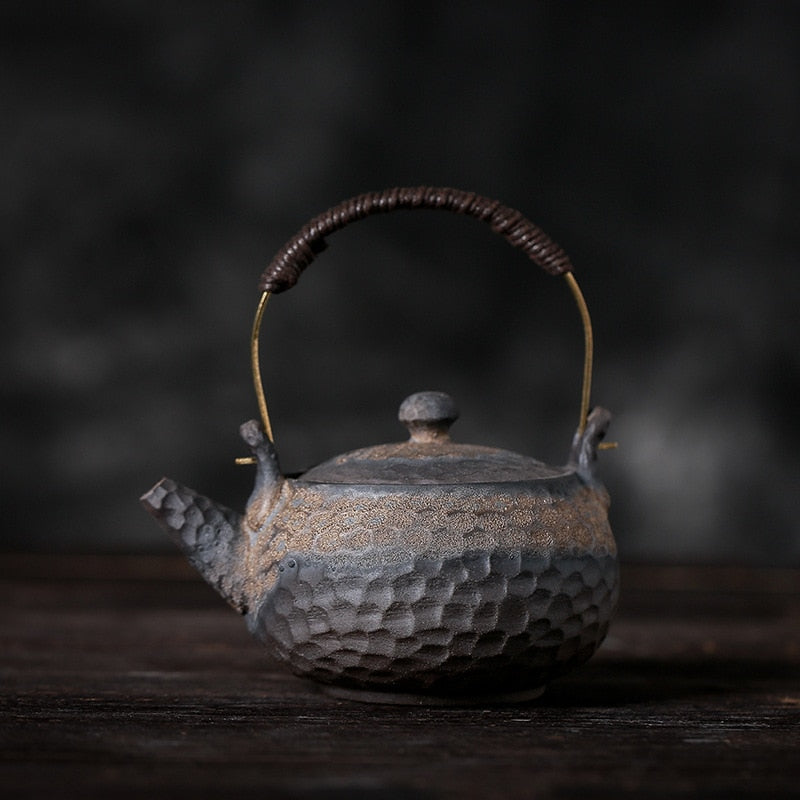 Stoneware Hammer Handmade Japanese Style Retro Tea Pot