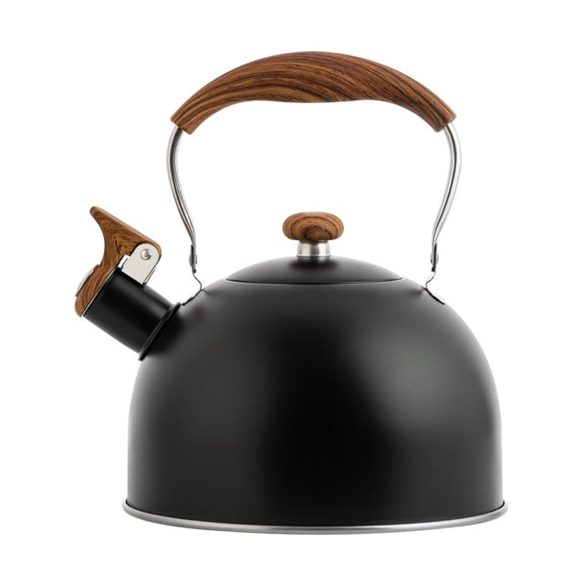 Induction Kettle Whistling Tea Kettle Whistling Kettle Heat Collecting Pot  Bottom Large Capacity Stainless Steel Teapot for Various Stoves for Stove