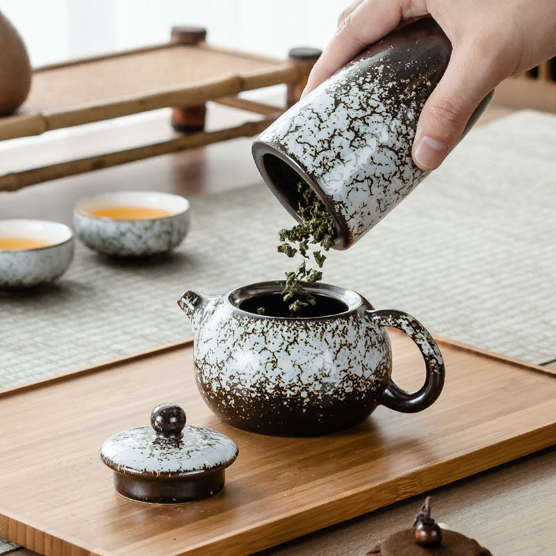 High Grade Chinese Tea Travel Set Ceramic Portable Teapot
